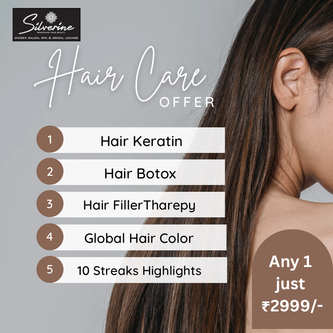 Hair Care Offer by Silverine Salon Pick any 1 in Just 2999