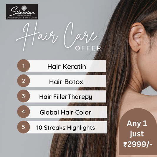 Hair Care Offer by Silverine Salon Pick any 1 in Just 2999/-