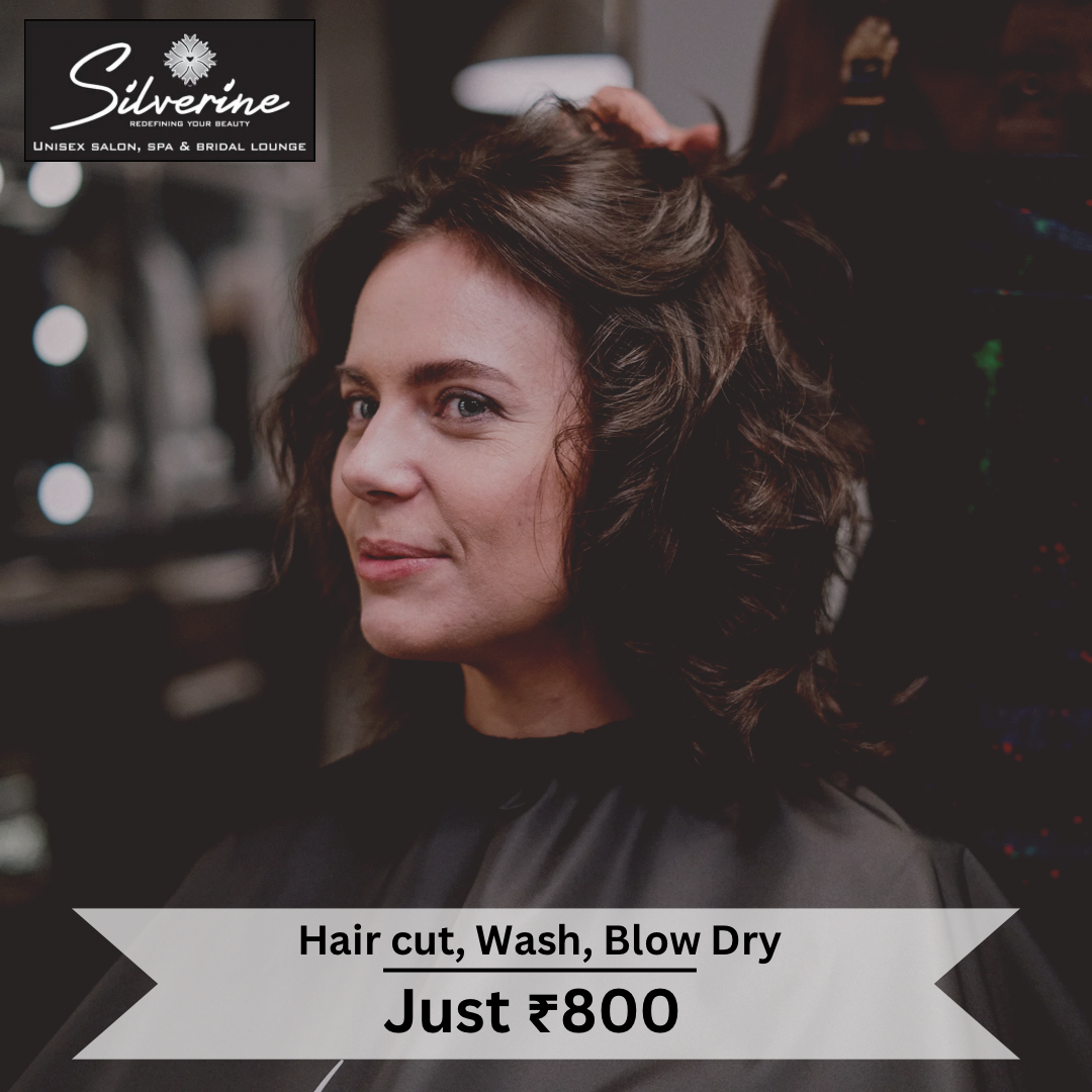 Best Women Haircut Hair Wash Blow-Dry in Jaipur at Silverine Salon