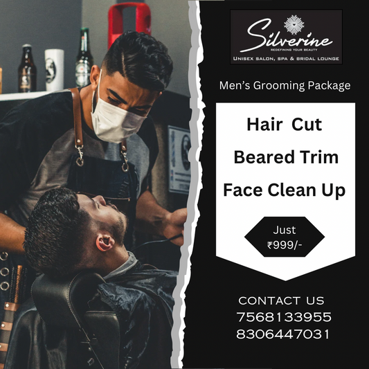 Men's Hair Cut Beard Trim | Face Cleanup at just 999/-