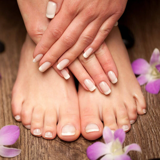 De-Tan / Lavender / Green Apple Manicure - Pedicure (Without Nail Paint)