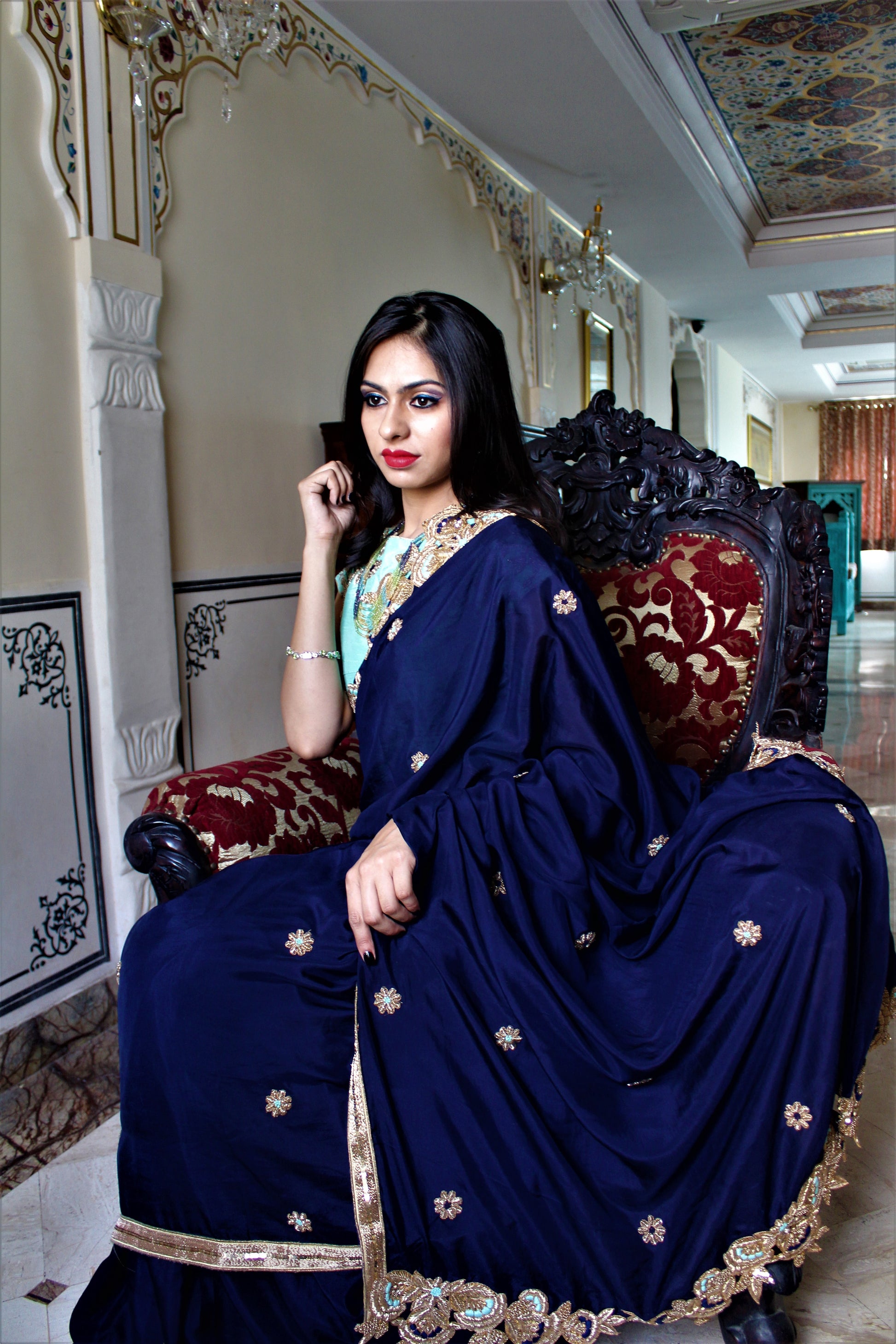 Best Saree Draping in Jaipur by best salon in Jaipur – Silverine